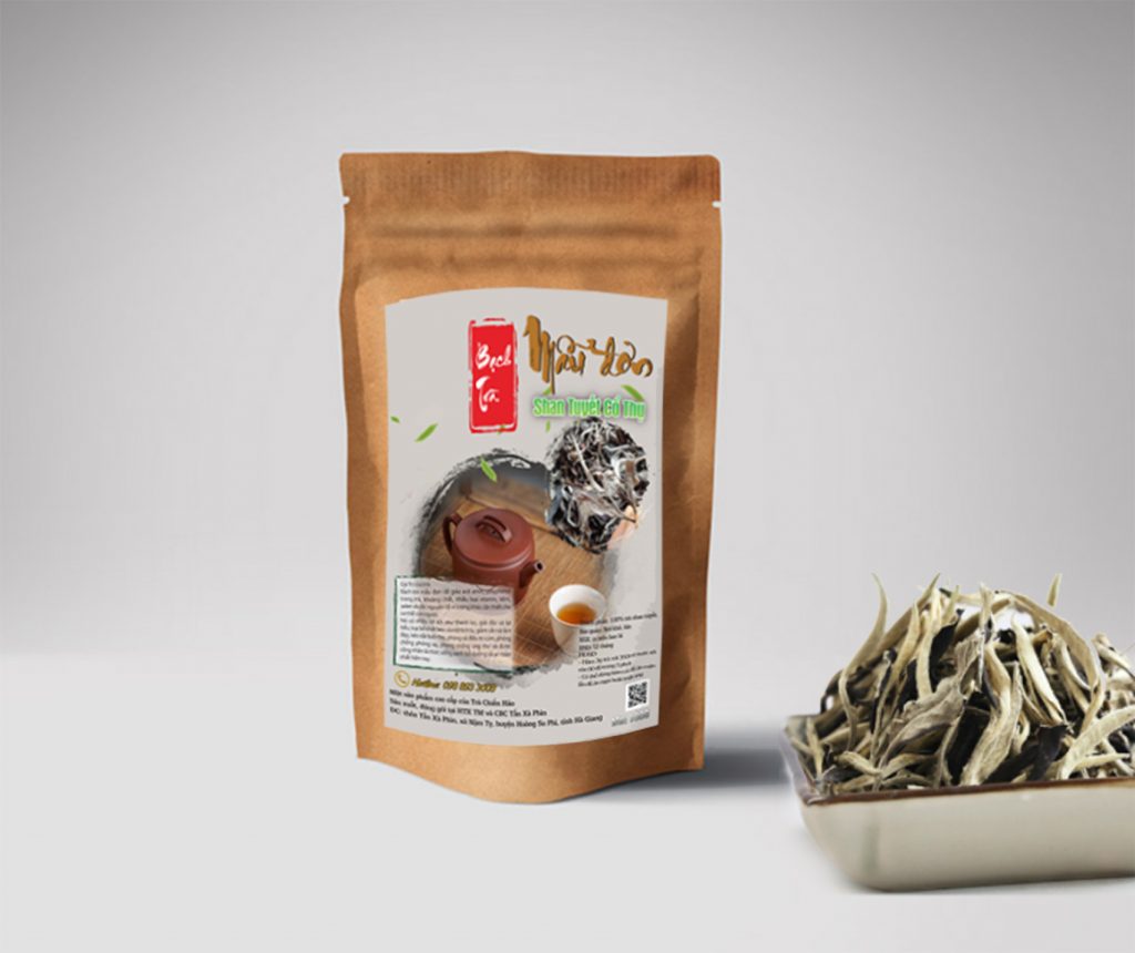 Bạch trà mẫu đơn, trà trắng làm từ trà shan tuyết cổ thụ Hoàng Su Phì vụ Xuân 2021
